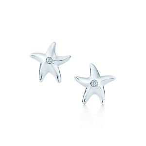 Tiffany Starfish Earrings with Diamonds